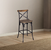 Zaire Antique Black & Antique Oak Bar Chair (1Pc) image