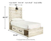 Cambeck Bed with 4 Storage Drawers