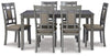 Jayemyer Dining Table and Chairs (Set of 7)