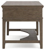 Janismore Home Office Storage Leg Desk