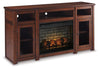 Harpan 72" TV Stand with Electric Fireplace image