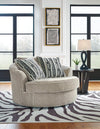 Calnita Oversized Swivel Accent Chair