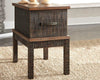 Stanah Chairside End Table with USB Ports & Outlets