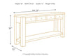 Gavelston Sofa/Console Table