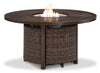 Paradise Trail Outdoor Sofa, Lounge Chairs and Fire Pit Table