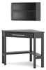 Otaska Home Office Corner Desk with Bookcase