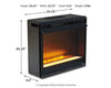 Wildenauer 76" TV Stand with Electric Fireplace