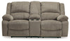 Draycoll Reclining Loveseat with Console image