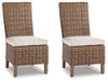 Beachcroft Outdoor Side Chair with Cushion (Set of 2)