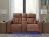 Clean-Slate Power Reclining Loveseat with Console