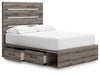 Graystorm Bed with Storage