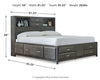 Caitbrook Storage Bed with 8 Drawers