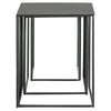 Imez 3-piece Rectangular Metal Nesting Table Grey