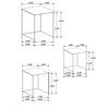 Imez 3-piece Rectangular Metal Nesting Table Grey