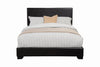 Conner Queen Upholstered Panel Bed Black