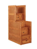 Wrangle Hill 4-drawer Stairway Chest Amber Wash