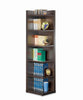 Pinckard 6-tier Corner Bookcase Cappuccino