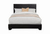 Conner California King Upholstered Panel Bed Black