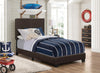 Dorian Upholstered Twin Bed Brown