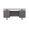 Lawtey Floating Top Office Desk Weathered Grey