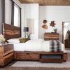 Winslow California King, E.King & Queen Bed Smokey Walnut and Coffee Bean