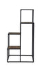 Rito 4-tier Display Shelf Rustic Brown and Black