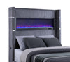 Tisdall California King, E.King & Queen Bed Grey, Black & Queen