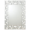 Forman Interlocking Greek Frameless Wall Mirror Silver image