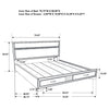 Miranda Panel Platform Storage Bed