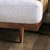 ALESUND Sofa, Beige/Light Oak, Natural & Brown