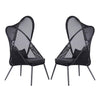 Alverta Foldable Chair Grey & Black (2/Ctn)