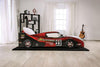 DUSTRACK Twin Bed, Blue & Red
