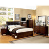 Enrico Full Queen Bed Brown, Black, & Cherry