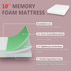 Forsythia 10" Queen Green Tea Gel Memory Foam