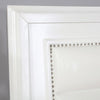 Golva E.King & Queen Bed White & Silver