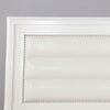 Golva E.King & Queen Bed White & Silver