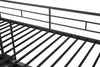 Cybill Full Loft Bed White, Silver, & Black