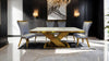 Basilicata Gold Chair (2/CTN) White, Gray, & Black