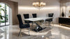Basilicata Gold Chair (2/CTN) White, Gray, & Black