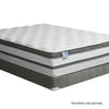 SIDDALEE White/Gray 16" Euro Pillow Top Mattress, Full