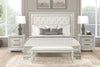Stella Mia 4 Pc 5 Pc Queen Bedroom Set White