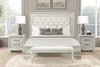 Stella Mia 4 Pc 5 Pc Queen Bedroom Set White