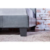 Winn Park Cal.King, E.King, Twin, & Full Bed Chrome, Gray, Brown, & Chrome