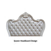 Ventresca E.King & Queen Bed White & Chrome