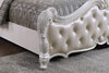 Ventresca E.King & Queen Bed White & Chrome