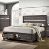 CHRISSY E.King, Full, & Queen Bed White, Grey, & Black