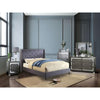 Anabelle E.King Bed Purple & Natural