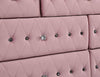 Zohar Queen & Twin Bed Black, Grey, & Pink