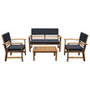 Hana 4 Pc. Patio Set Blue