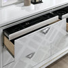 Emmeline Bed Silver & White
